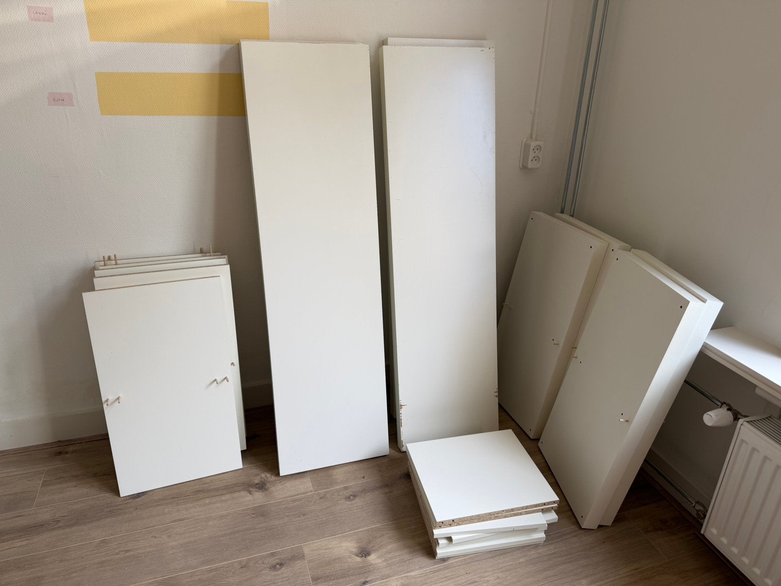 Kallax 2x4 wit, Ophalen, Gebruikt, 150 tot 200 cm, Minder dan 100 cm