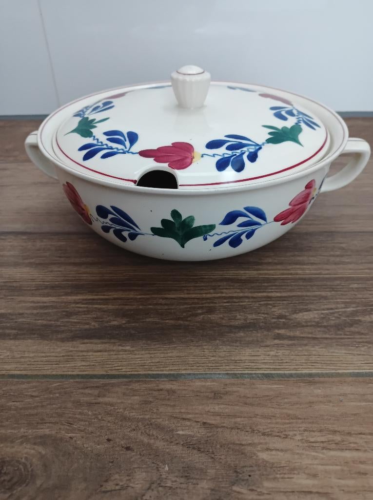 Boerenbont schaal P. Regout, Huis en Inrichting, Keuken | Servies, Gebruikt, Ophalen of Verzenden, Schaal of Schalen, Aardewerk