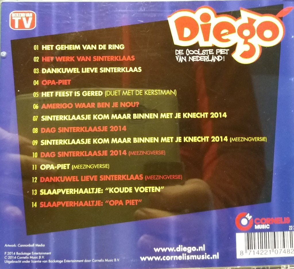 Diego Coolste Hits 5 CD - De Coolste Piet van Nederland, Ophalen of Verzenden, Zo goed als nieuw, Muziek, Album