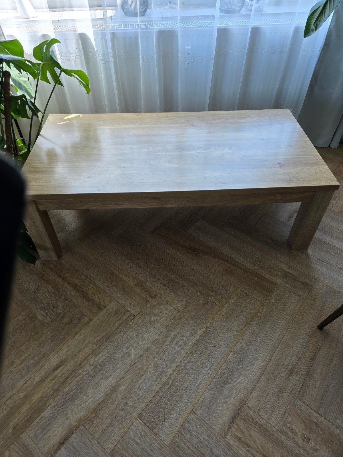 Houten tafel, Ophalen, Gebruikt, 100 tot 150 cm, 50 tot 75 cm