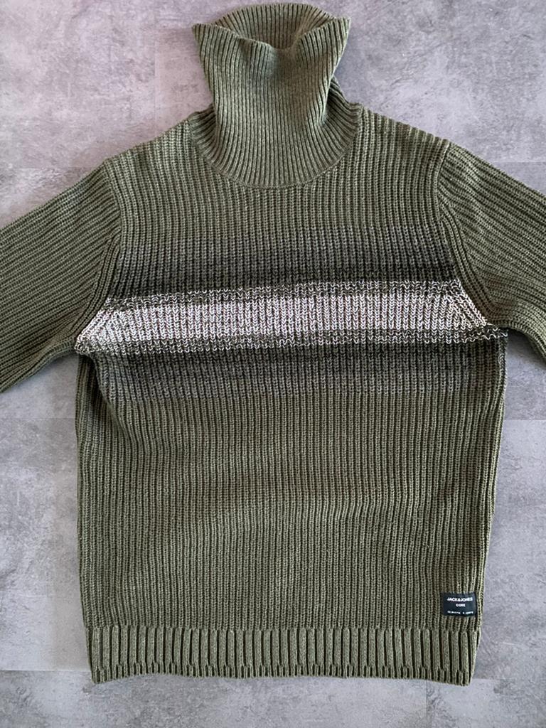 Groene coltrui van Jack&Jones maat S, Ophalen of Verzenden, Zo goed als nieuw, Maat 48/50 (M), Groen