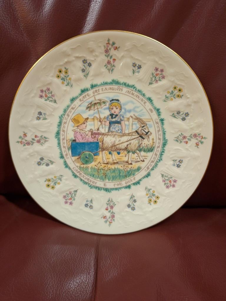 Royal Doulton Kate Greenaway Almanack 1984 Steenbok Bord, Ophalen of Verzenden