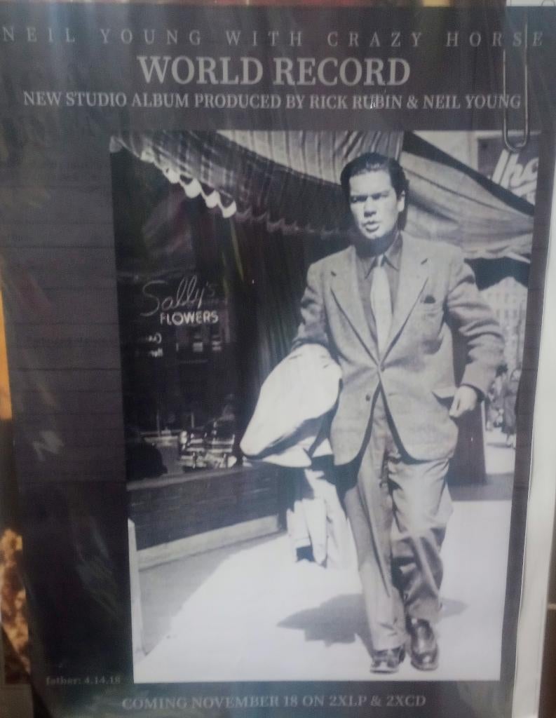 Neil Young poster, Verzamelen, Ophalen of Verzenden, Zo goed als nieuw, A1 t/m A3, Muziek