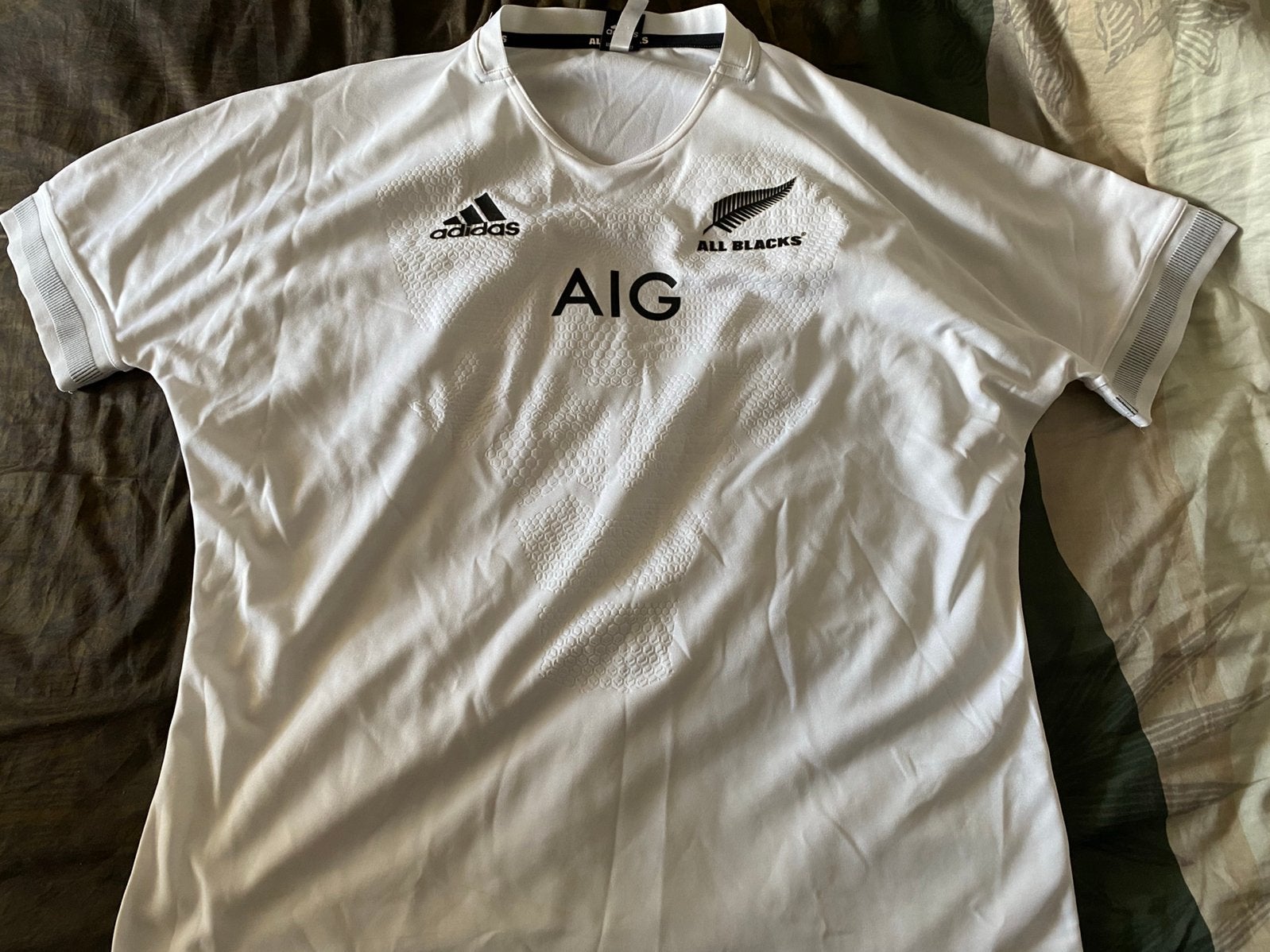 All Black Wit Rugby Shirt (3XL), Verzenden, Zo goed als nieuw, Kleding