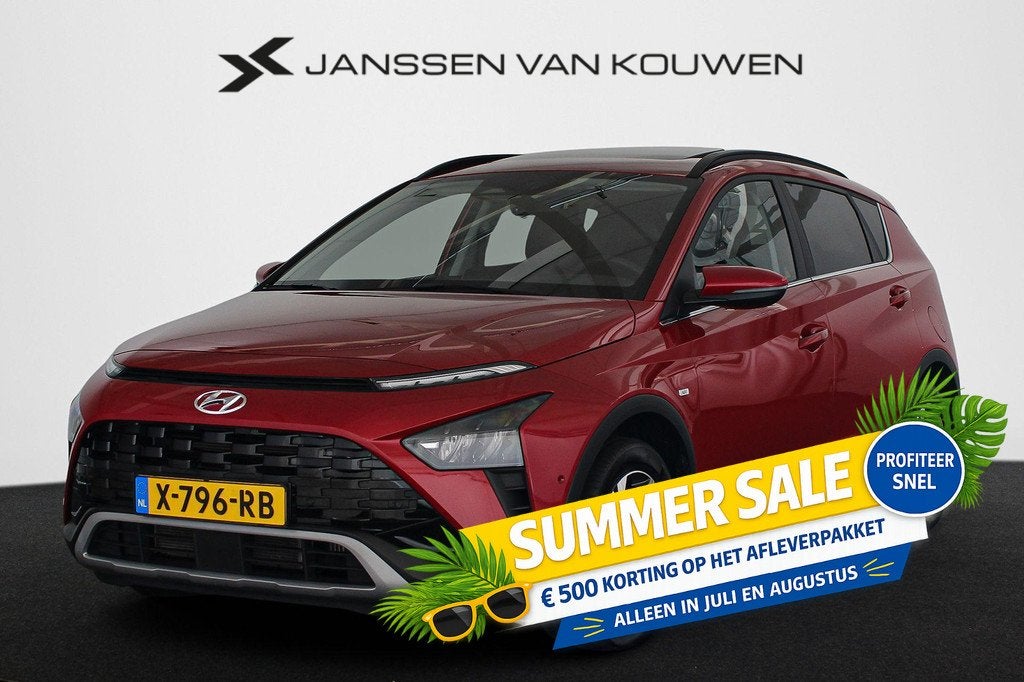 Hyundai Bayon 1.0 T-GDI Premium Sky Schuifdak Stuur-Stoelver, Auto's, Hyundai, Bedrijf, Te koop, Bayon, ABS, Achteruitrijcamera