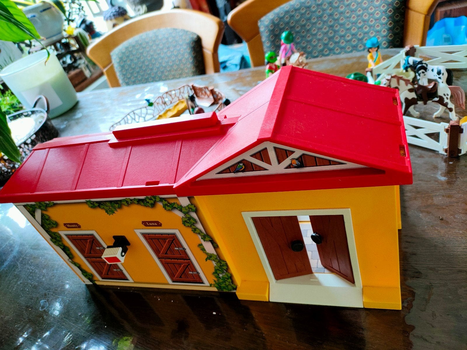 playmobil meeneem manege, Ophalen of Verzenden, Zo goed als nieuw, Kunststof