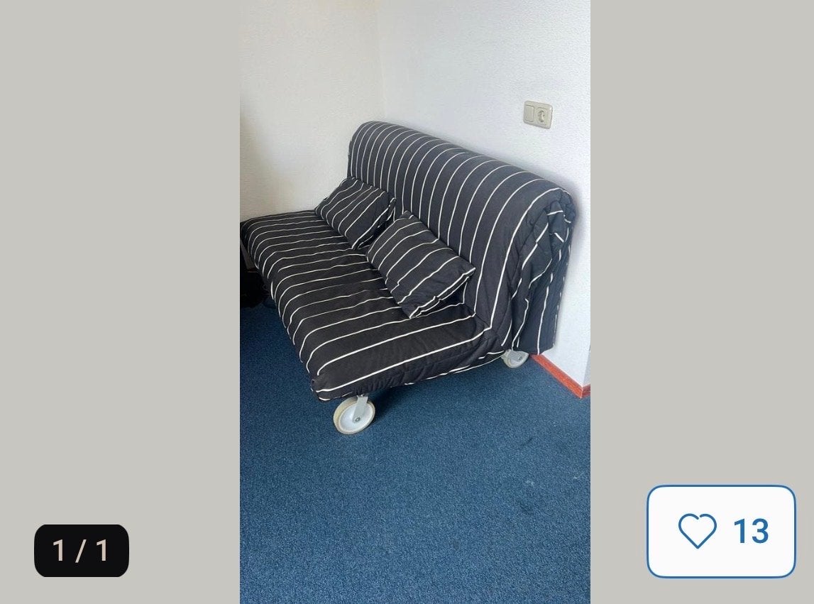 Hele goede staat. Ikea PS slaapbank, Ophalen, Gebruikt, 150 tot 200 cm, Tweepersoons