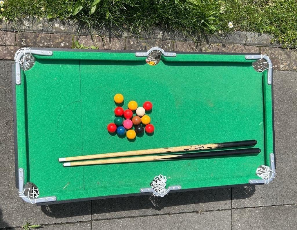 Pooltafel voor op ‘gewone tafel’, Ophalen, Gebruikt