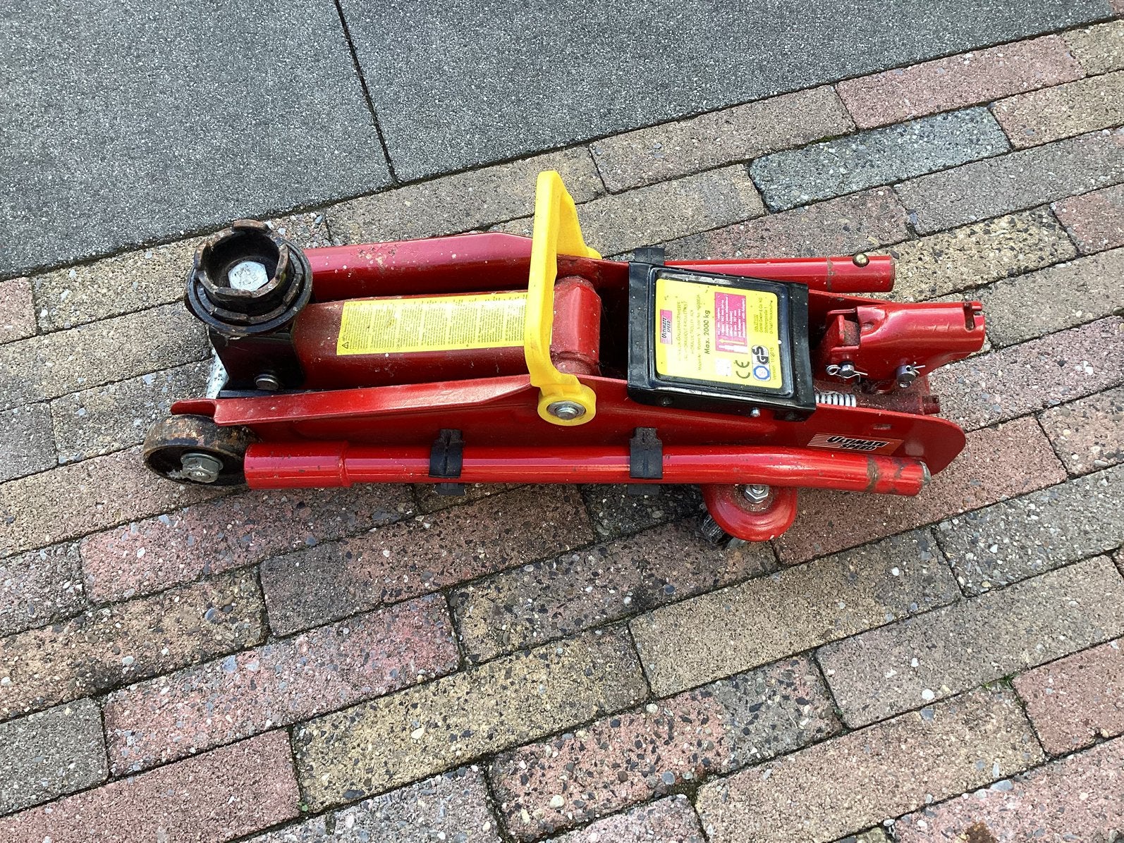 Hydraulische krik, Ophalen, Zo goed als nieuw, Hydraulisch, Garagekrik