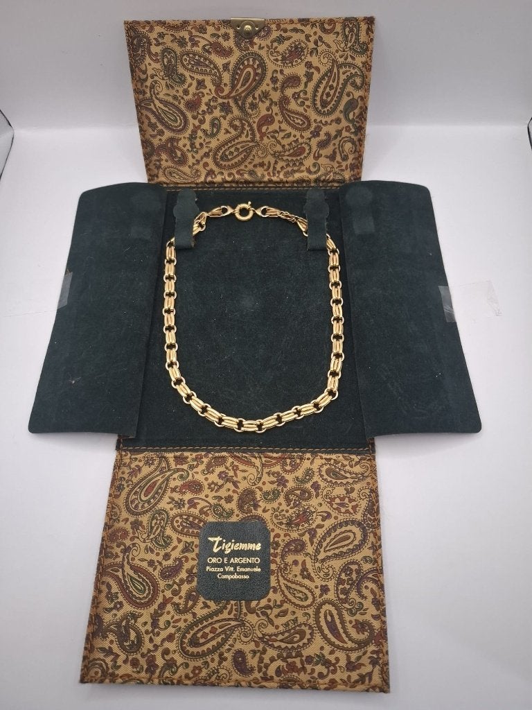 Exclusief 18k Goud Italiaans Collier – Linea Oro Arezzo, Ophalen of Verzenden, Zo goed als nieuw, Goud, Goud