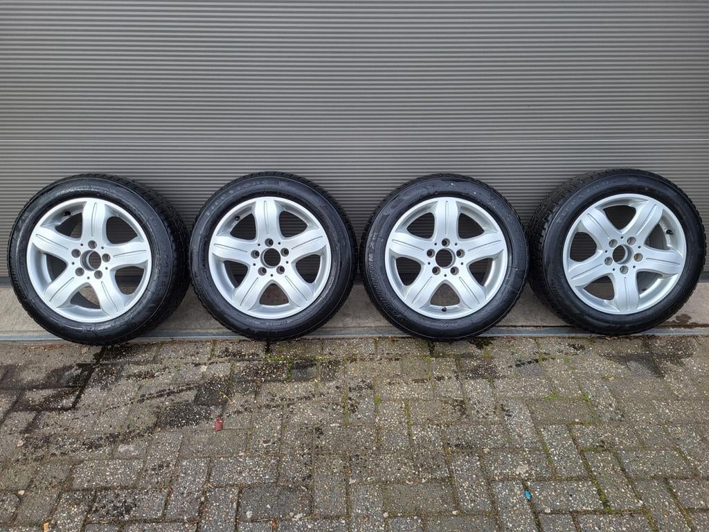 Winterwielen Mercedes CLK 205/55R16, Auto-onderdelen, Banden en Velgen, Ophalen, Gebruikt, 16 inch, Banden en Velgen