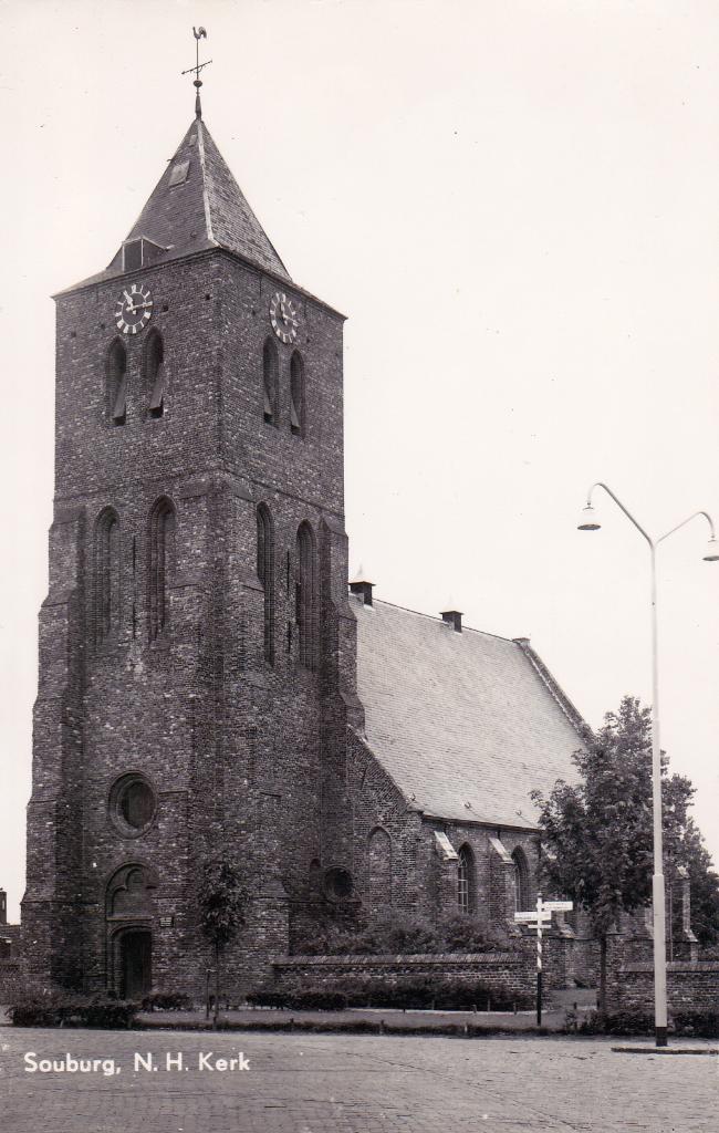00750 Souburg - N.H. kerk - 1972, Verzenden, 1960 tot 1980, Ongelopen, Zeeland