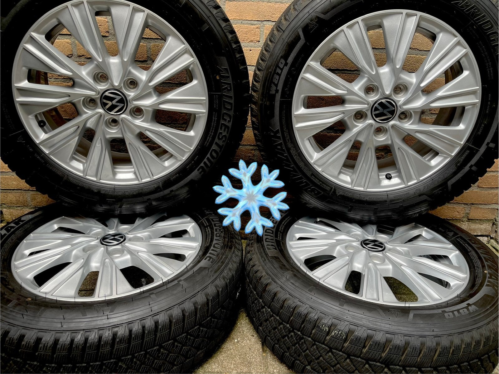 4x9 mm 17” orig. Vw transporter T7 Multivan Bridgestoni wint, Banden en Velgen, Nieuw, 17 inch, Bestelwagen
