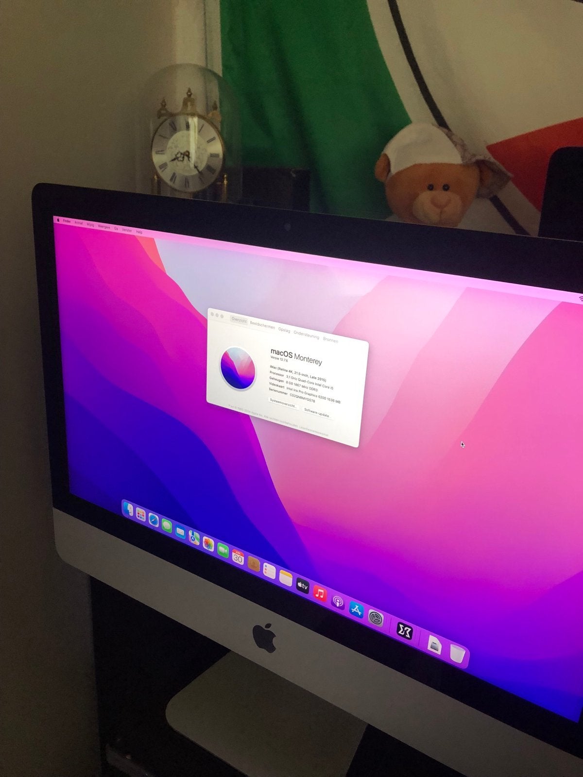 Apple iMac (Retina 4K, 21.5-inch, Late 2015) met draadloos t, Computers en Software, Apple Desktops, Gebruikt, iMac, HDD, 3 tot 4 Ghz