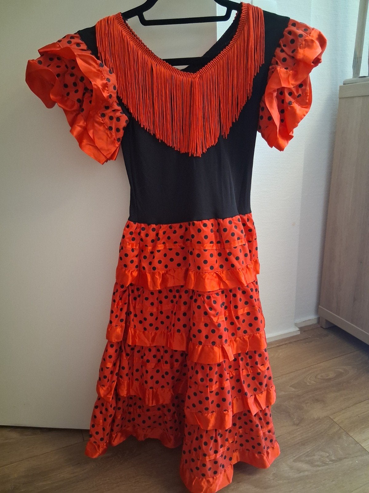 Flamenco jurk maat 122-128, Ophalen of Verzenden, Nieuw, Meisje, Jurk of Rok