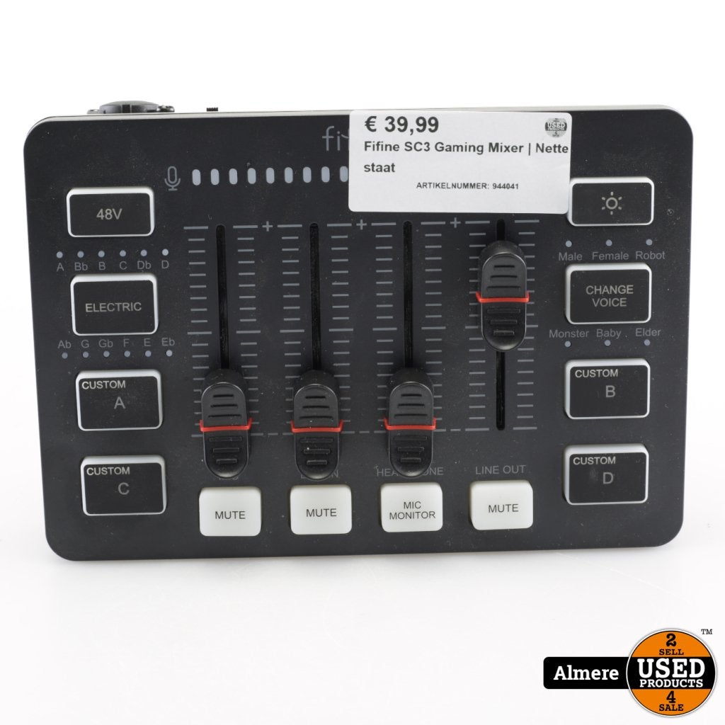 Fifine SC3 Gaming Mixer | Nette staat, Spelcomputers en Games, Spelcomputers | Overige Accessoires, Gebruikt