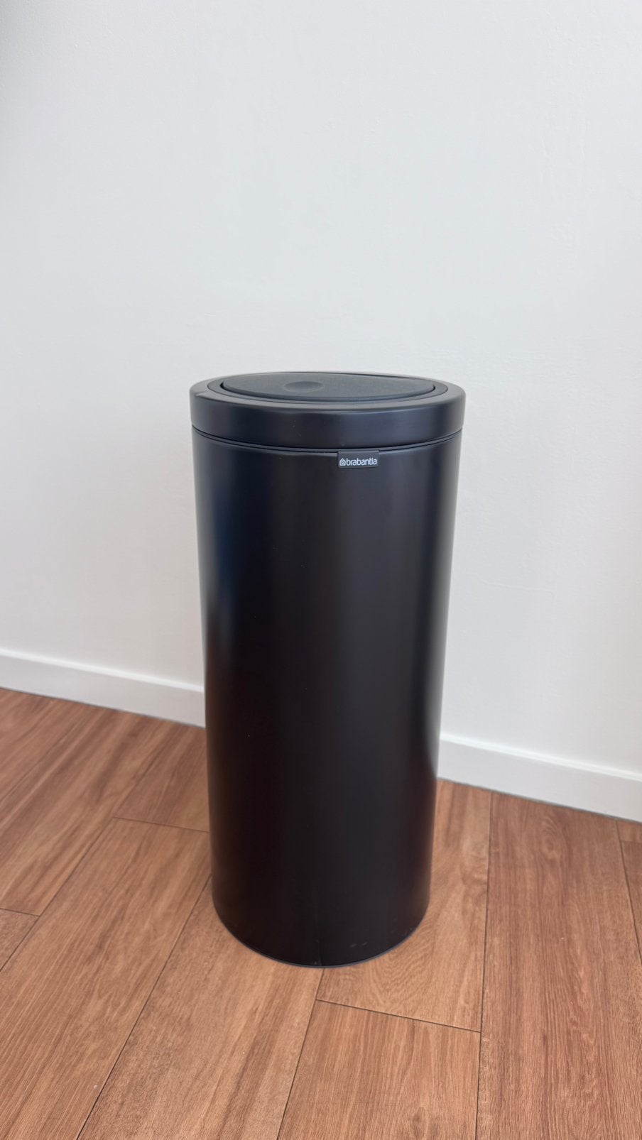 Brabantia Touch Bin 30L mat zwart, Ophalen, 50 – 75, Zo goed als nieuw, Rvs
