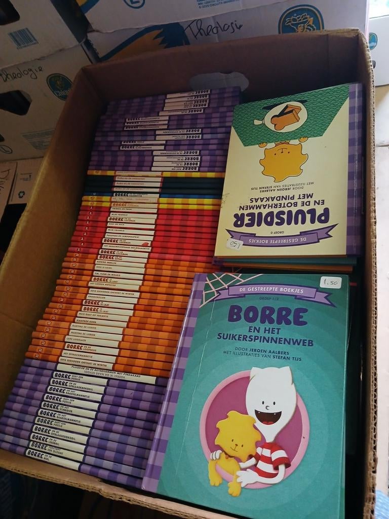 Doos vol Borre boekjes, Boeken, Ophalen, Zo goed als nieuw, Fictie algemeen