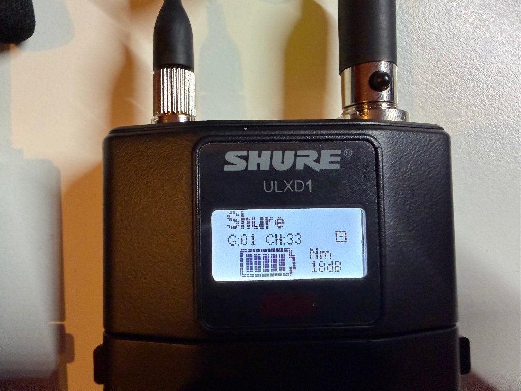 SHURE ULXD1 K51 Wireless Transmitter + MX150B MIC, Ophalen of Verzenden, Zo goed als nieuw, Overige typen