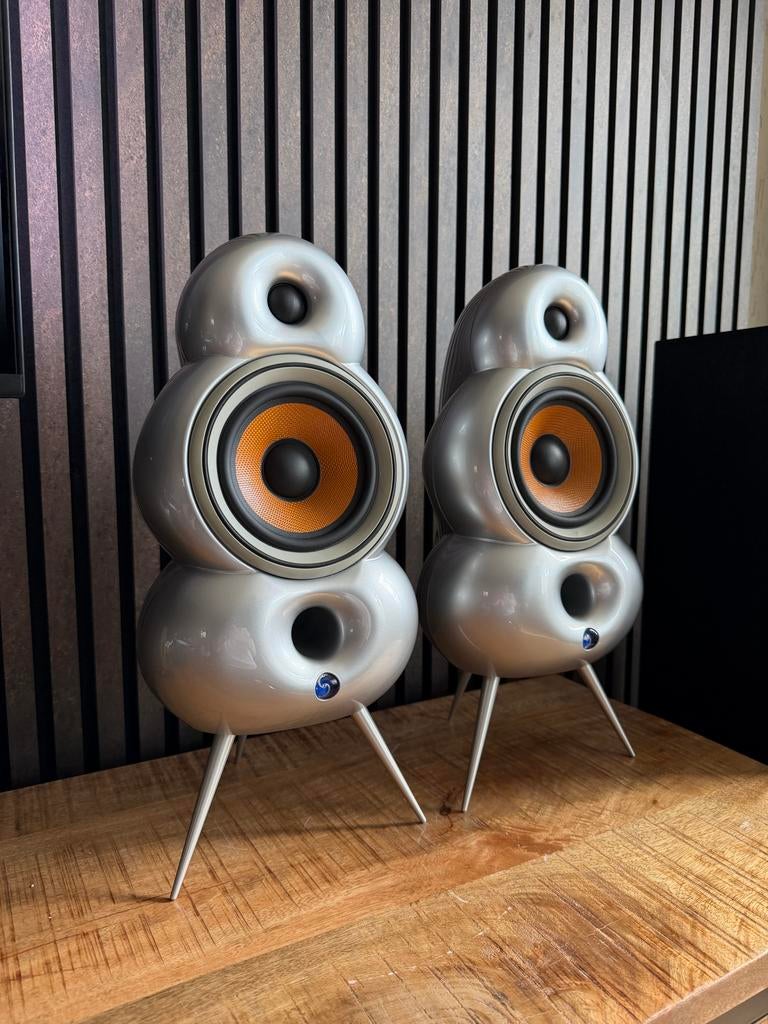 Mooie BlueRoom Minipod Luidsprekers Zilver / Grijs, Ophalen of Verzenden, Zo goed als nieuw, Bowers & Wilkins (B&W), /