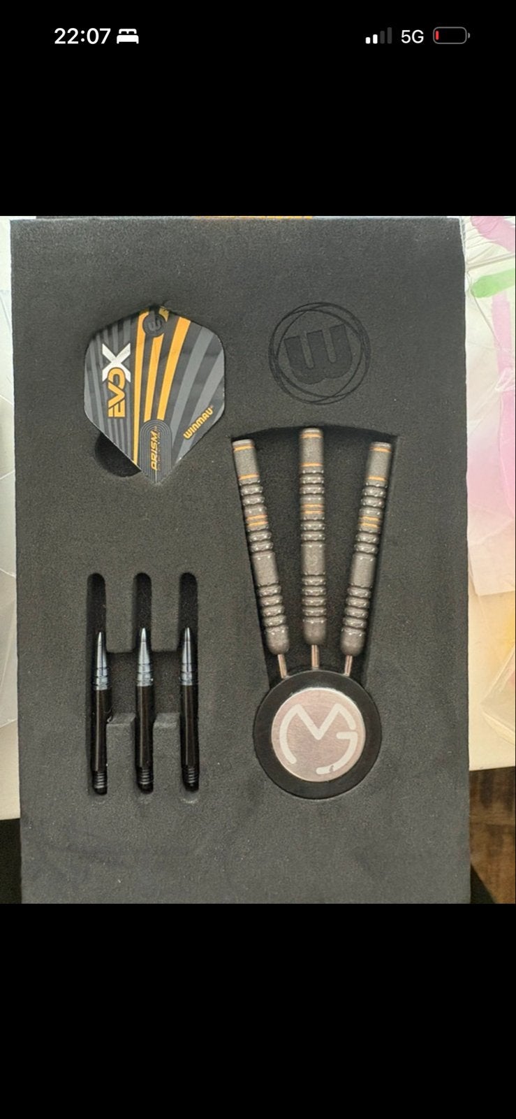 Winmau Michael van Gerwen (MVG) Darts 21,5g, Verzenden, Nieuw, Pijlen