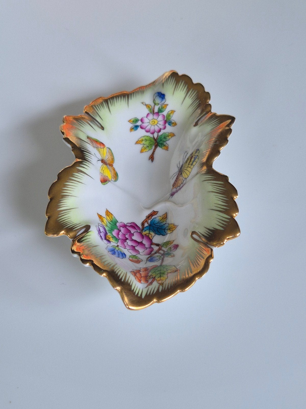 Herend Hongarije Porselein schaaltje Victoria aux Papillons, Ophalen of Verzenden