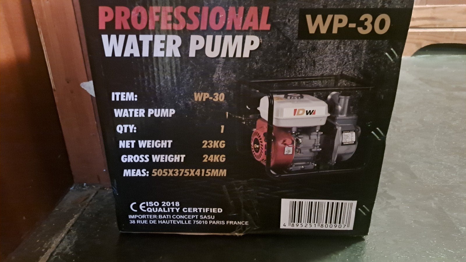 Nieuwe IDWA WP-30 Professionele Waterpomp - Ongebruikt, Ophalen, Nieuw, Besproeiingspomp
