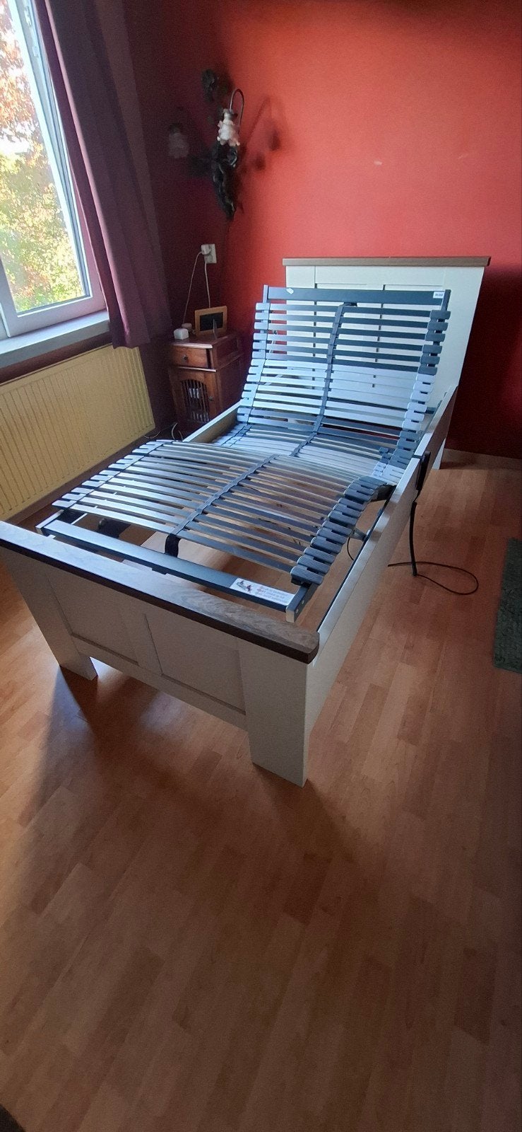 Verstelbaar eenpersoonsbed - Duitse kwaliteit ,als nieuw!, Huis en Inrichting, Ophalen, Verstelbaar, 90 cm, Eenpersoons