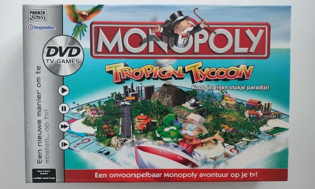 Monopoly Tropical Tycoon – Interactief Bordspel met DVD, Hobby en Vrije tijd, Gezelschapsspellen | Bordspellen, Vijf spelers of meer