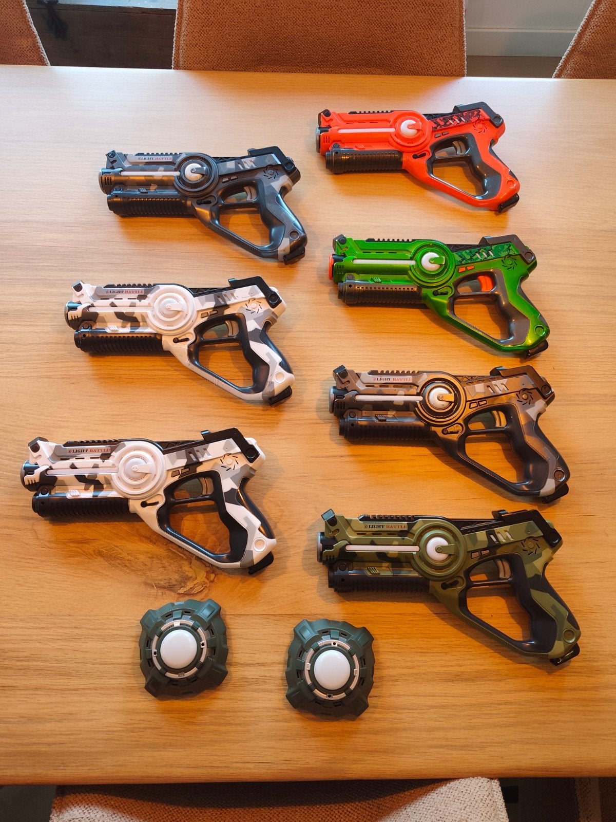 Light Battle Lasergame Set - 7 Laserguns + 2 Targets, Kinderen en Baby's, Speelgoed | Buiten | Actiespeelgoed, Ophalen of Verzenden