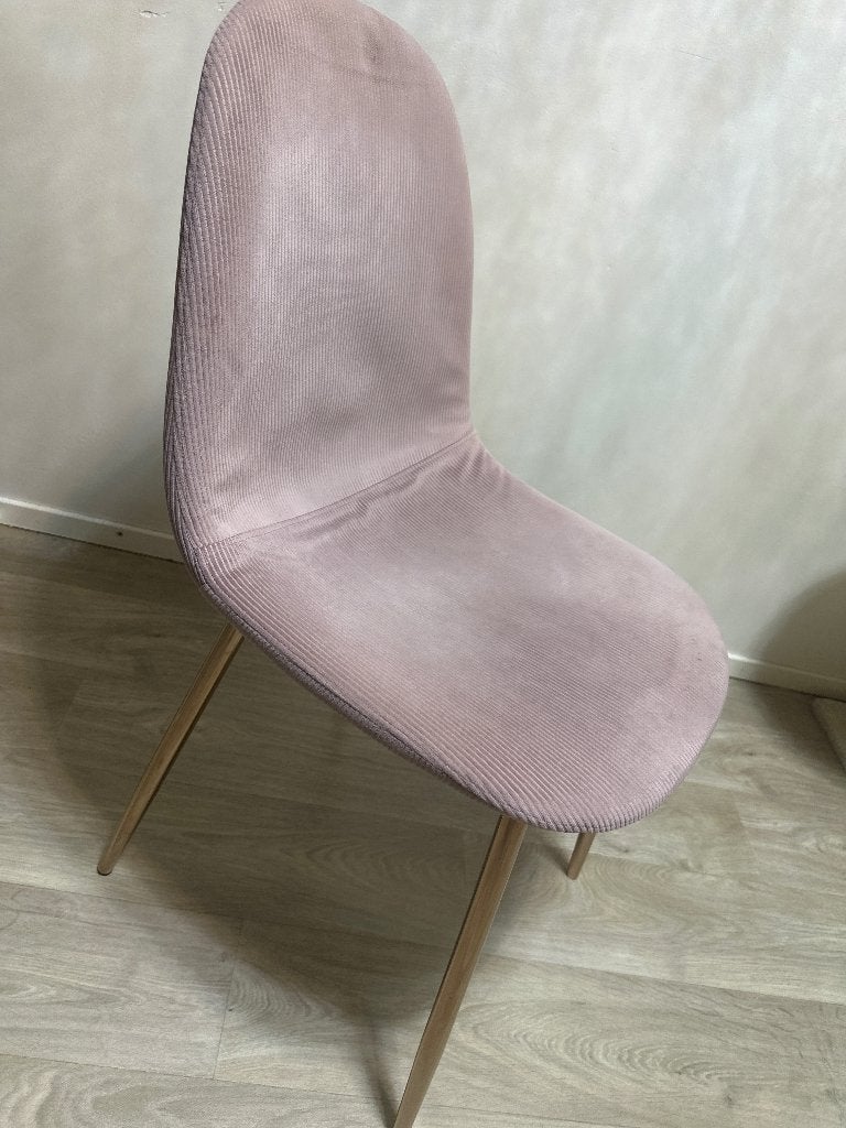 Stoel roze gouden poten, Huis en Inrichting, Stoelen, Ophalen, Gebruikt, Overige kleuren, Eén