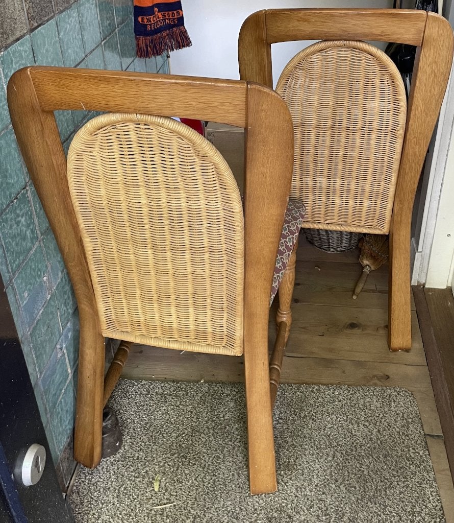 Stoelen set, Ophalen, Bruin, Zo goed als nieuw, Vier