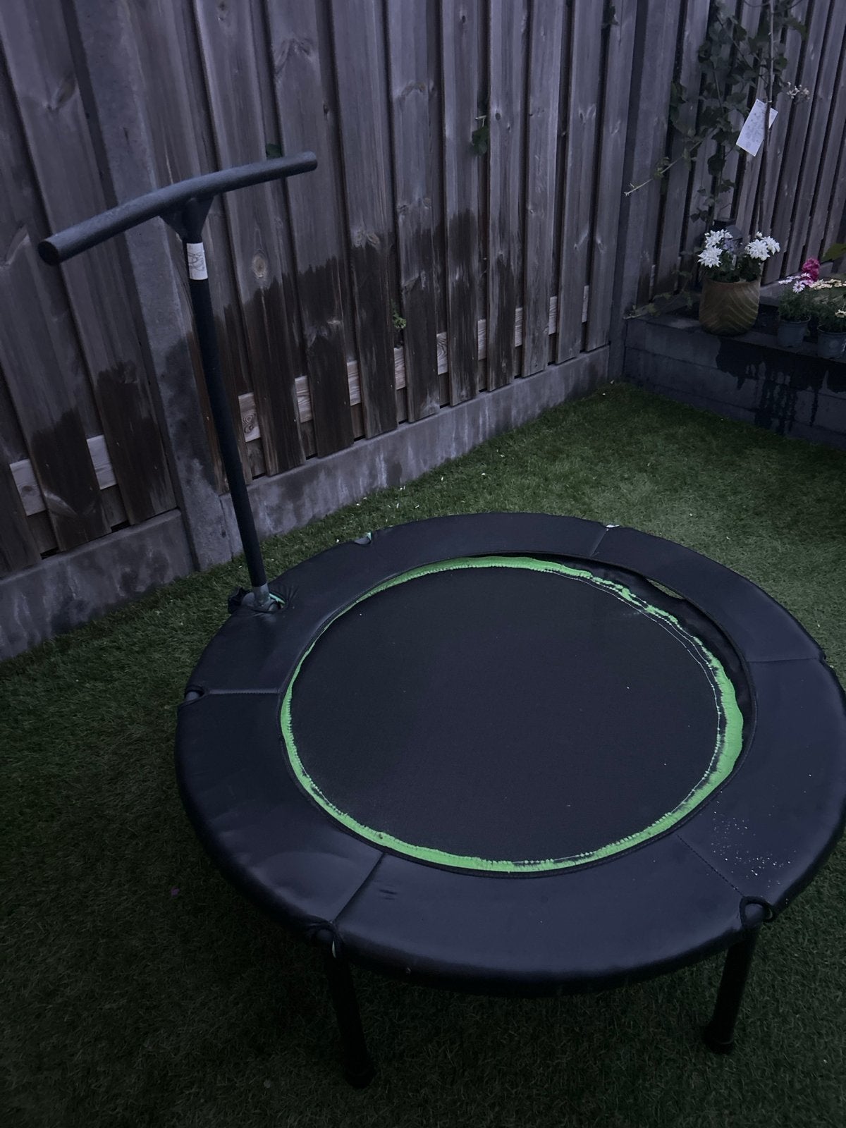 Sporttrampoline met handvat, Ophalen of Verzenden, Gebruikt