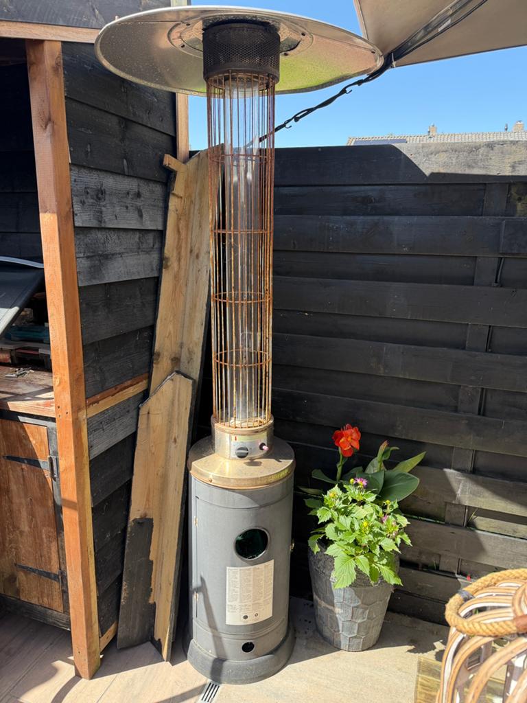 Terras verwarming me vlam, Gebruikt, Ophalen of Verzenden, Waterbestendig, Vloer