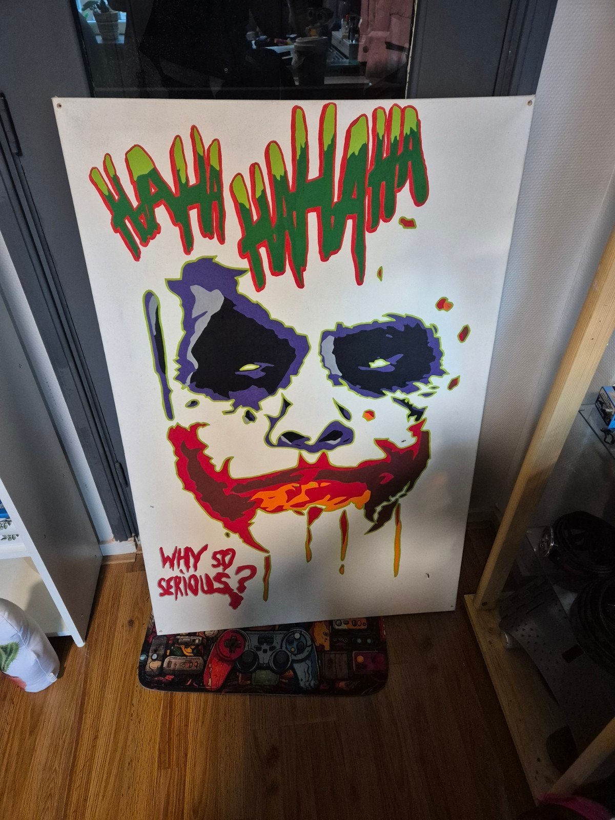 Joker 'Why So Serious?' Canvas, Antiek en Kunst, Kunst | Schilderijen | Modern, Ophalen of Verzenden