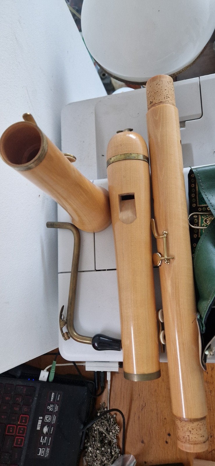 Rössler Dulcia basblokfluit in F vintage West-Duitsland ., Ophalen of Verzenden, Zo goed als nieuw, Bas