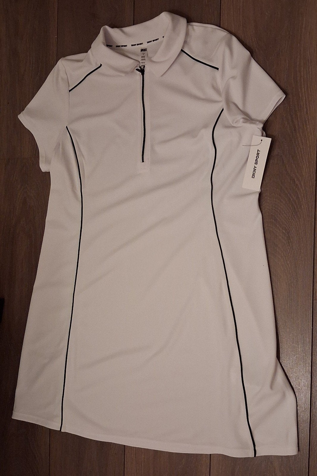 DKNY Sportjurk - Wit met Zwarte Details, Kleding | Dames, Sportkleding, Wit, Nieuw, Ophalen of Verzenden, DKNY