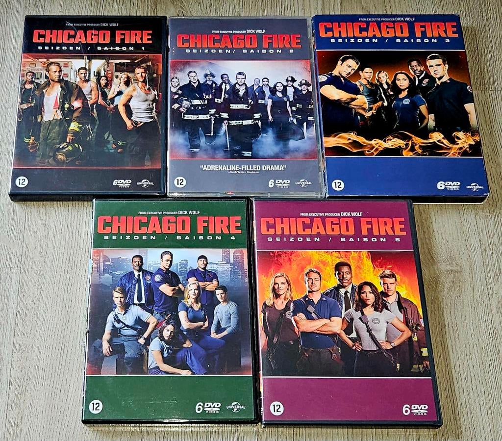 Chicago Fire - Seizoen 1-5 * 30 DVDs - Actie & Drama, Vanaf 12 jaar, Ophalen of Verzenden, Zo goed als nieuw, Drama