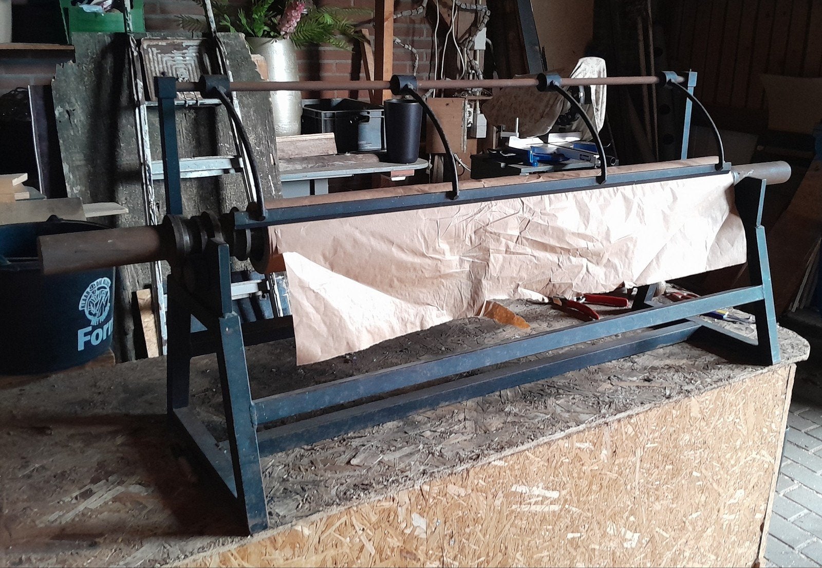 ouderwetse papierrolhouder, Antiek en Kunst, Ophalen