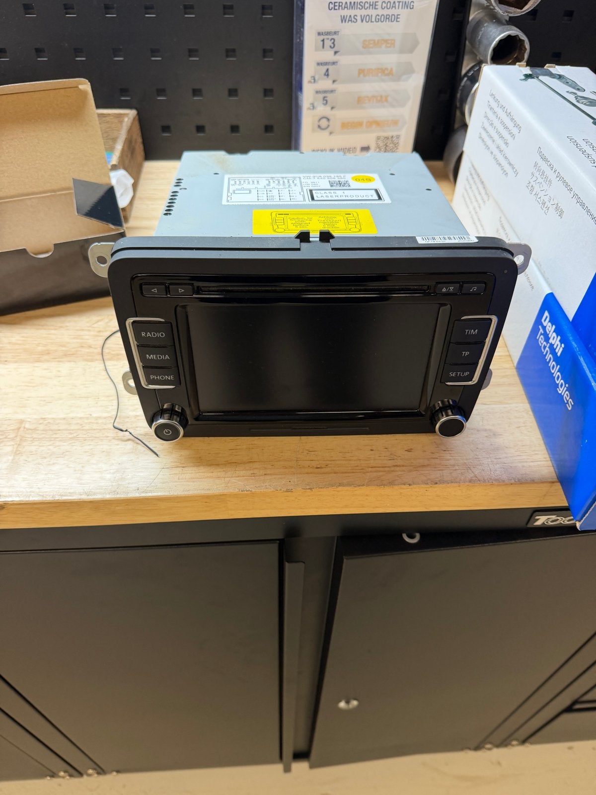 Originele VW RCD 510 touchscreen radio Golf 6, Auto diversen, Ophalen, Gebruikt