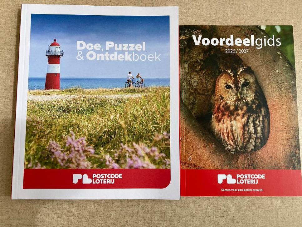 Postcodeloterij Doe, Puzzel & Ontdekboek + Voordeelgids 2026, Ophalen of Verzenden, Nieuw