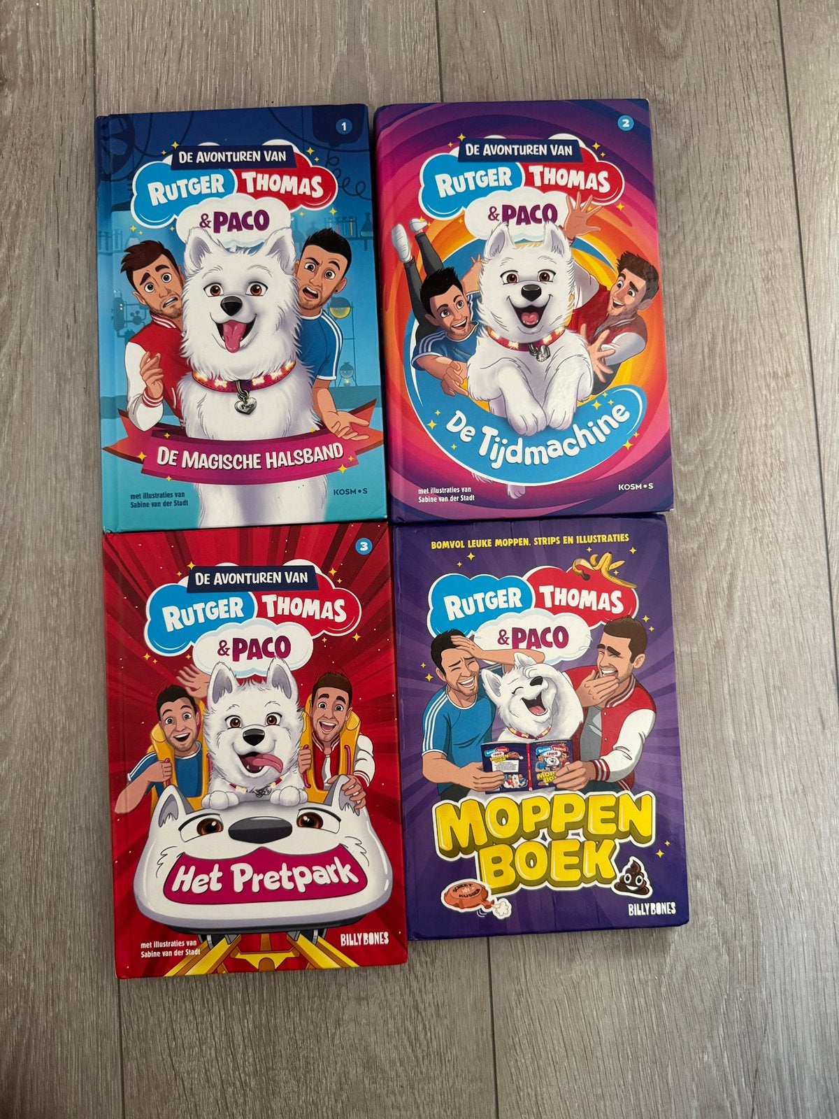 4 boeken van Rutger, thomas en Paco!, Ophalen of Verzenden, Gelezen