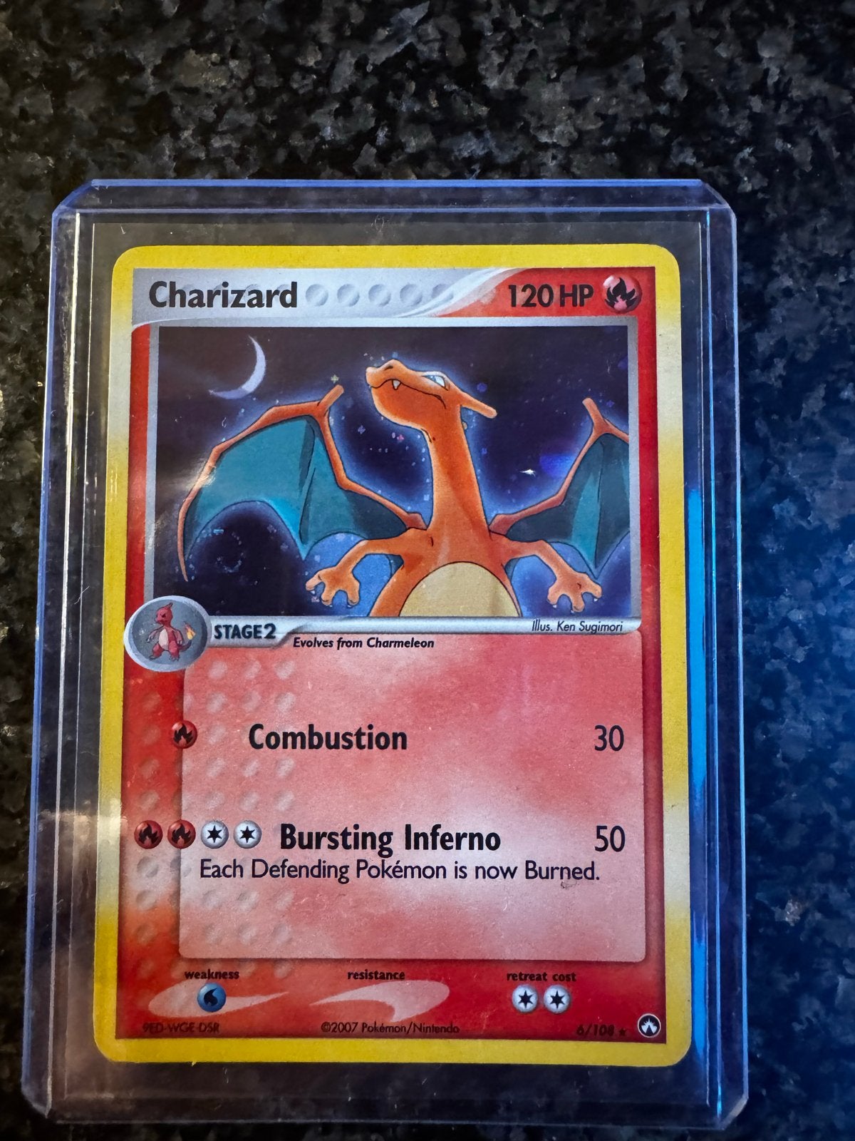 Charizard Pokémon kaart 2007 - Zeer zeldzaam, Ophalen of Verzenden, Zo goed als nieuw, Losse kaart