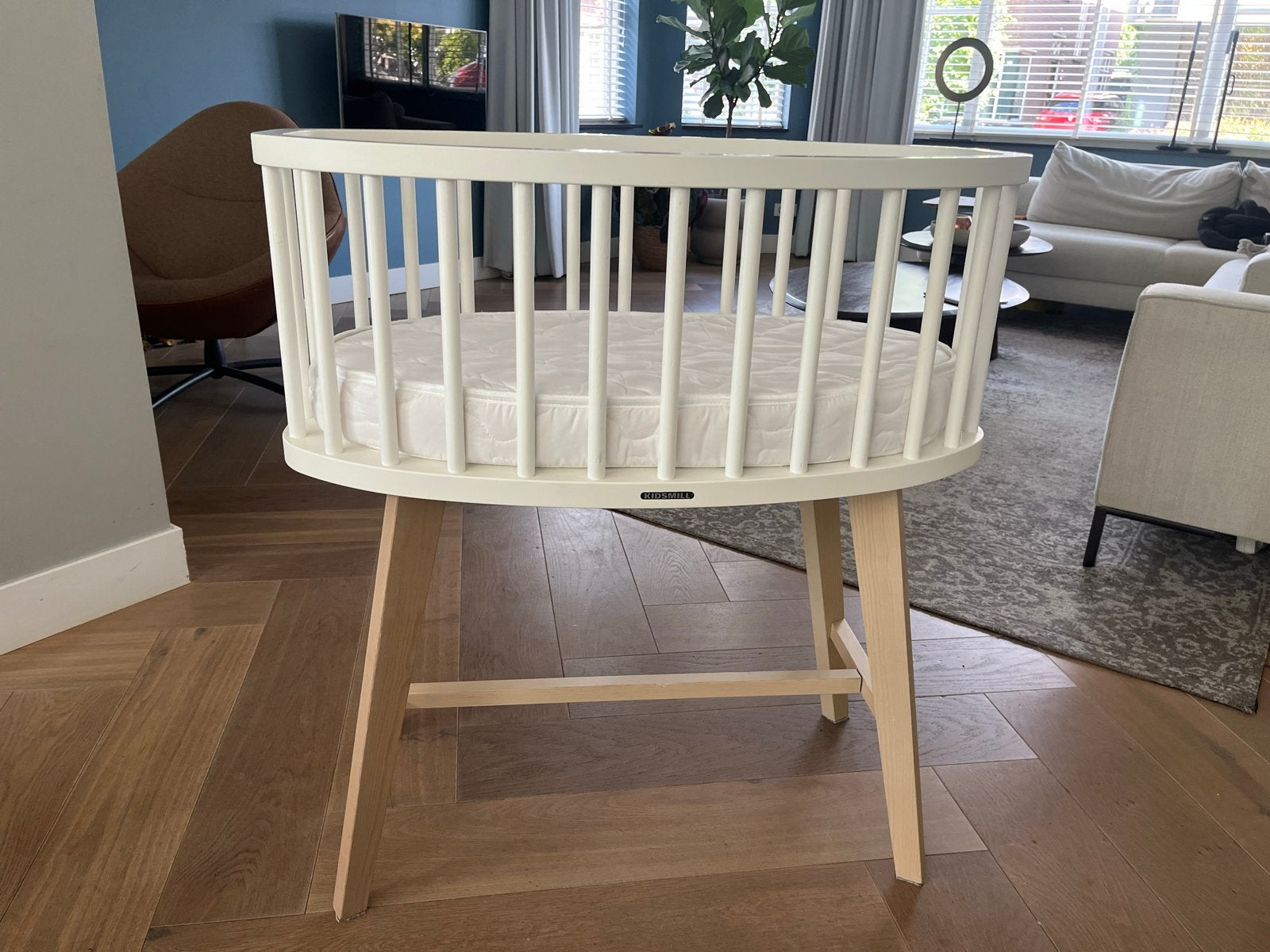 Kidsmill wieg Lars inclusief matras, Kinderen en Baby's, Babywiegjes en Ledikanten, Ophalen, Zo goed als nieuw, Wieg