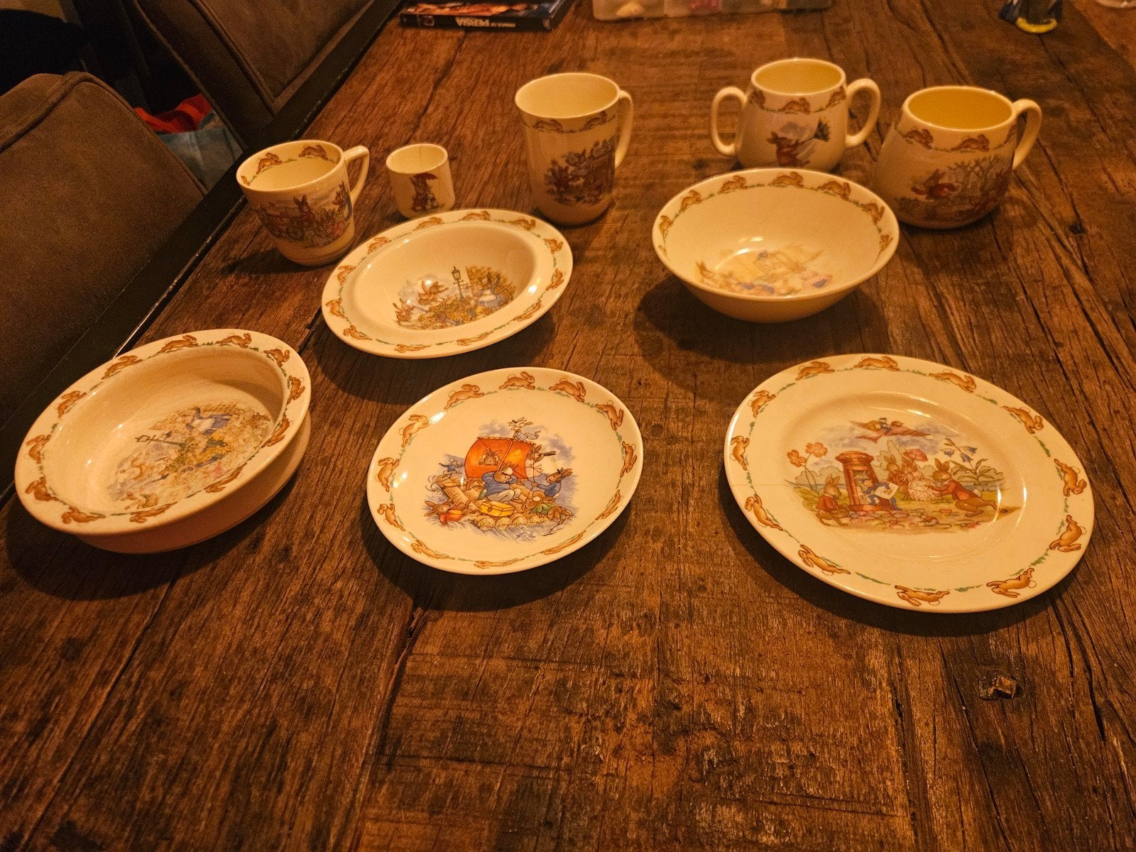 Bunnykins kinderservies te koop, Ophalen