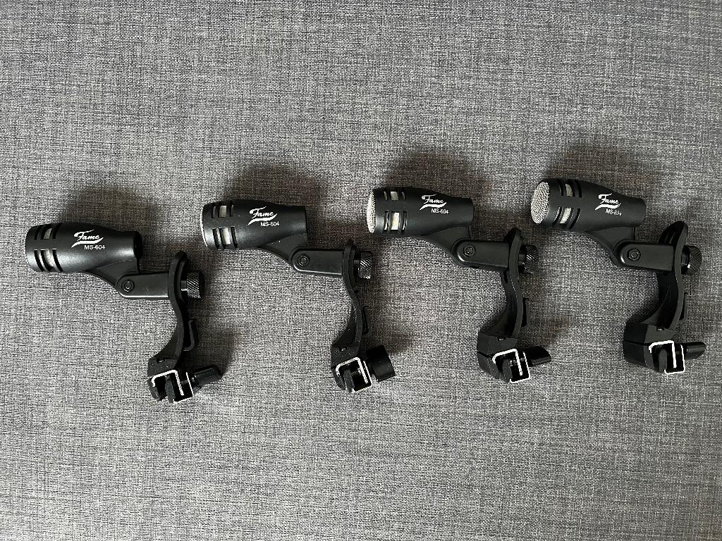Fame drum microfoons, Muziek en Instrumenten, Microfoons, Ophalen of Verzenden, Zo goed als nieuw, Instrumentmicrofoon