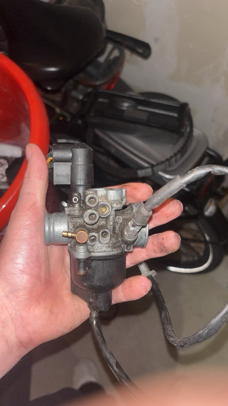 Dellorto 12mm zonder gasschuif, Ophalen of Verzenden, Gebruikt, Carburateur