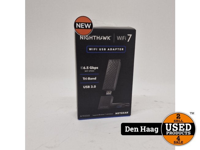 NETGEAR Nighthawk WiFi 7 USB 3.0-Adapter A9000 | Nieuw, Netgear, Nieuw, Sales@netgear.com, 350 E. Plumeria Drive
San Jose, CA 95134
United States