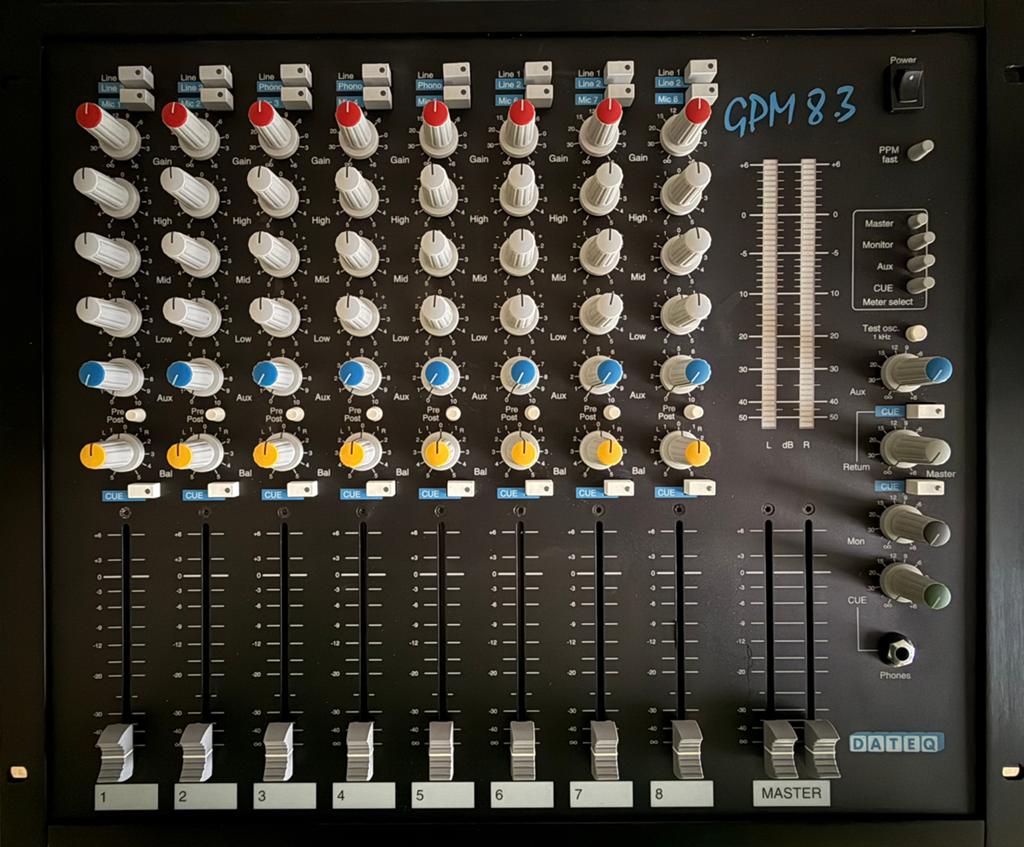 Dateq gpm 8.3 mengpaneel, Muziek en Instrumenten, Mengpanelen, Ophalen of Verzenden, Gebruikt, 5 tot 10 kanalen
