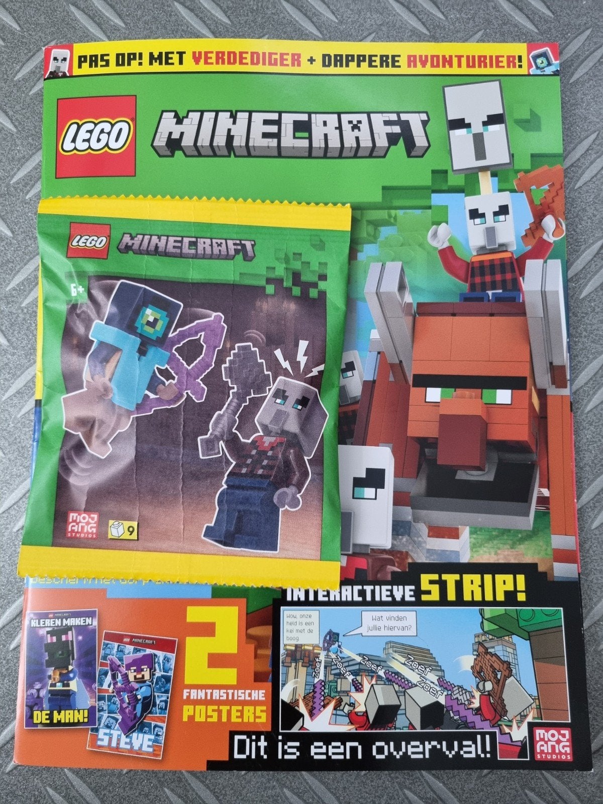 Tijdschrift: Lego Minecraft nr. 4 - 2026 + mini-set (nieuw!), Minecraft, Lego, Nieuw, Ophalen of Verzenden